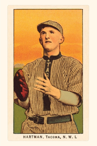 Vintage Journal Early Baseball Card, Hartman