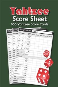 Yahtzee Score Sheets