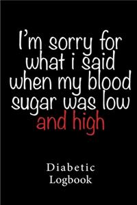 Diabetic Log Book