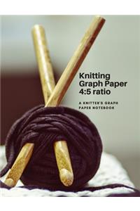 Knitting Graph Paper 4 5 ratio - A Knitter's Graph Paper Notebook