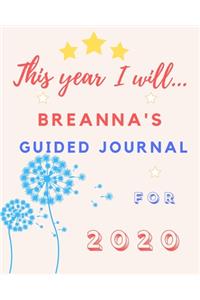 This Year I Will Breanna's 2020 Guided Journal