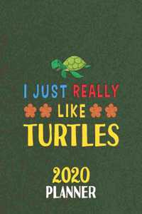 I Just Really Like Turtles 2020 Planner