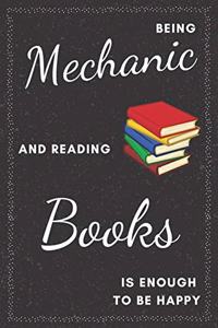 Mechanic & Reading Books Notebook