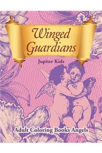 Winged Guardians: Adult Coloring Books Angels