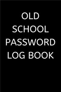 Old School Password Log Book