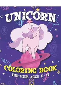 Unicorn Coloring Book for Kids Ages 4-8