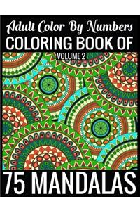 Adult Color By Numbers Coloring Book of Mandalas Volume 2