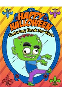 Happy Halloween Coloring Book for Kids