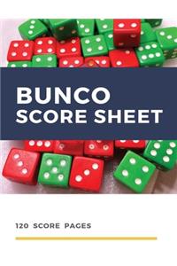 Bunco Score Sheet