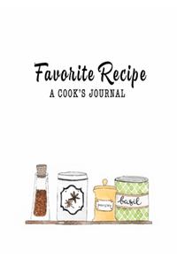 Favorite Recipe A Cook's Journal