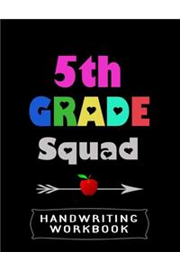 5th Grade Squad Handwriting Workbook