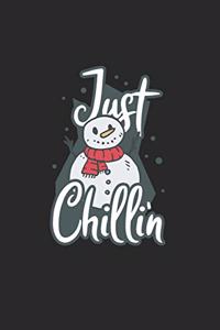 Christmas Chillin' Snowman Notebook