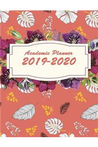Academic Planner 2019-2020: 24 Months, Two Year Calendar Planner, Daily Weekly Monthly Planner, Organizer, Agenda, 482 Pages Large 8.5