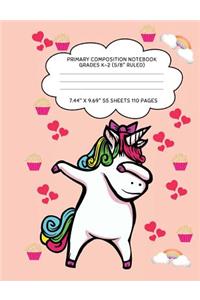 Primary Composition Notebook Grades K-2 (5/8