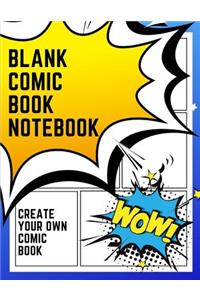 Blank Comic Book Notebook