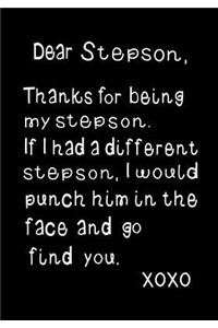 Dear Stepson, Thanks for Being My Stepson