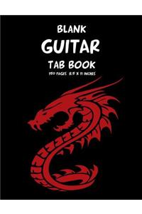 Blank Guitar Tab Book