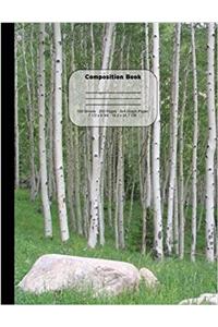 Aspen Tree Grove Composition Notebook, Quad Ruled Graph Paper