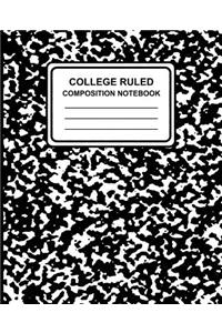 College Ruled Composition Notebook