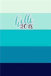 2018 Journal Blue Swatch Ombre