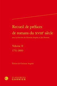 Recueil de Prefaces de Romans Du Xviiie Siecle