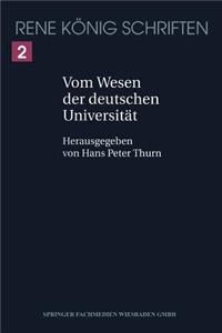 Vom Wesen Der Deutschen Universität