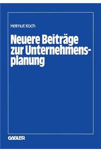 Neuere Beiträge zur Unternehmensplanung