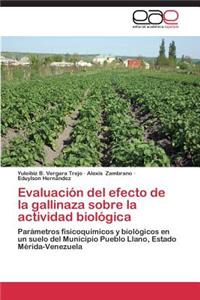 Evaluacion del Efecto de La Gallinaza Sobre La Actividad Biologica