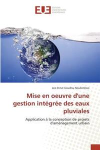 Mise En Oeuvre Dune Gestion Intégrée Des Eaux Pluviales