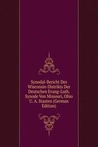 Synodal-Bericht Des Wisconsin-Distrikts Der Deutschen Evang-Luth. Synode Von Missouri, Ohio U. A. Staaten (German Edition)