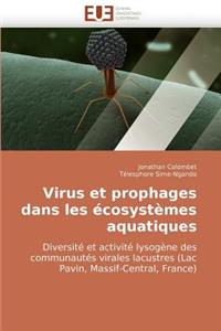 Virus et prophages dans les écosystèmes aquatiques