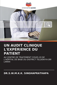 Audit Clinique l'Expérience Du Patient