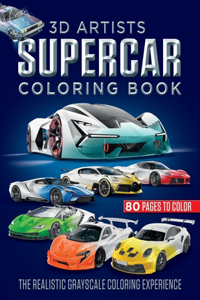 3D Artists Supercar Coloring Book