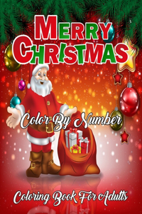 Merry Christmas Color By Number Coloring Book For Adults