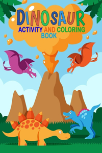 Dinosaurs activity book and coloring