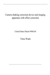 Camera shaking correction device and imaging apparatus with offset correction