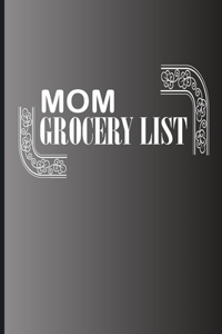 grocery list mom