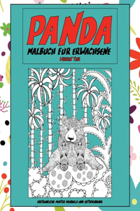 Malbuch für Erwachsene - Erstaunliche Muster Mandala und Entspannung - Wirren Tier - Panda