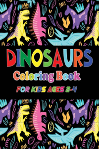 Dinosaurs Coloring Book For Kids Ages 2-4