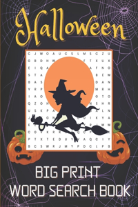 Halloween Big Print Word Search Book