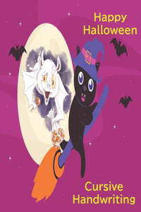Happy Halloween, Cursive Handwriting