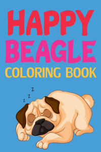 Happy Beagle Coloring Book