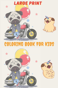 Large Print Coloring Book for kids
