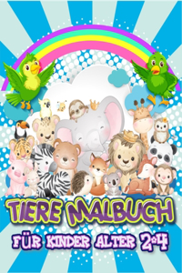 Tiere malbuch für kinder alter 2-4