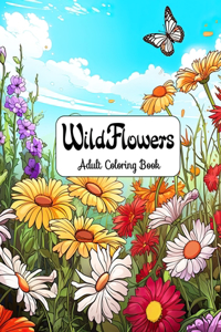 Wildflowers Adult Coloring Book