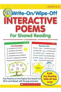 20 Write-On/Wipe-Off Interactive Poems for Shared Reading
