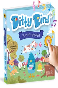 Ditty Bird Musical Books for Toddlers | Fun Children's Nursery Rhyme Book | The Johny Johny, Yes Papa Book with Sound | Interactive Books For 1 Year Old to 3 Year Olds | Sturdy Baby Sound Books