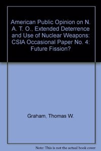 American Public Opinion on Nato, Extended Deterrence, and Use of Nuclear Weapons
