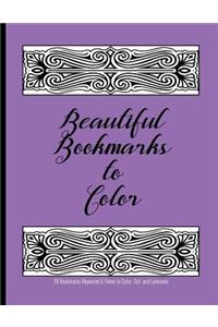 Beautiful Bookmarks to Color