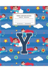 Primary Composition Notebook Grades K-2 Story Journal Y